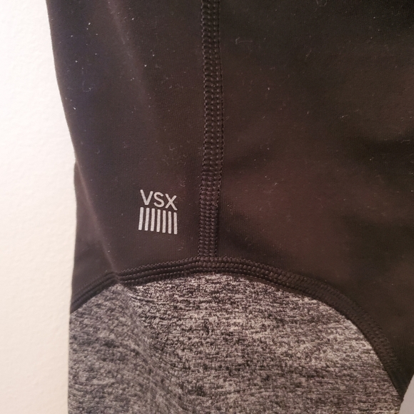 Victoria's Secret VSX Sport | Black/Gret Knockout Crop Leggings - Picture 3 of 6
